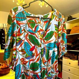 Rose & Olive blouse (goes great with the capri pants which are also posted)